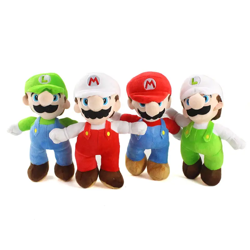 25cm Haute Qualité Super Mario Bros Luigi En Peluche Jouets Support Mario Frère Jouets En Peluche Doux Poupées cadeaux Pour Enfants