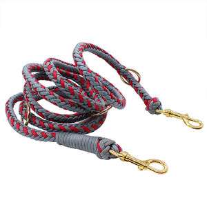 Correa de perro de hombro de escalada ajustable de 2 vías cuerda de poliéster personalizada para entrenamiento manos libres estilo Paracord - Product Image 6