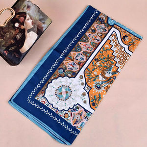 Bufanda Larga de Jacquard con Borlas, 100% Poliéster, Estilo Vintage de Lujo, para Mujer, Elegante, Suave al Tacto, con Estampado Étnico, Gran Venta 2026 - Product Image 3