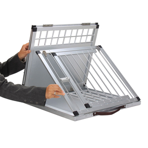 Köpek seyahat kafes toptan alüminyum taşınabilir hafif köpek seyahat kafes katlanabilir evcil taşıma fabrika çok boyutu seyahat kafes - Product Image 6