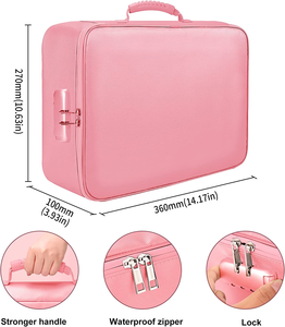 ロック付き耐火ドキュメントバッグ多層ポータブルファイリングホームオフィス旅行重要なファイルオーガナイザー安全な収納バッグ - Product Image 2