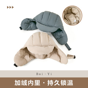 Chapeau Lei Feng, bonnet de ski beige, coupe-vent, chaud, doublé de polaire, chapeau de cyclisme d'extérieur - Product Image 2