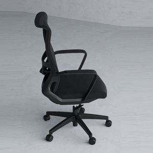 Silla de malla de oficina para reuniones con soporte lumbar, silla de Gerente Ejecutivo de plástico de nailon de alta resistencia con reposabrazos posicionales - Product Image 4
