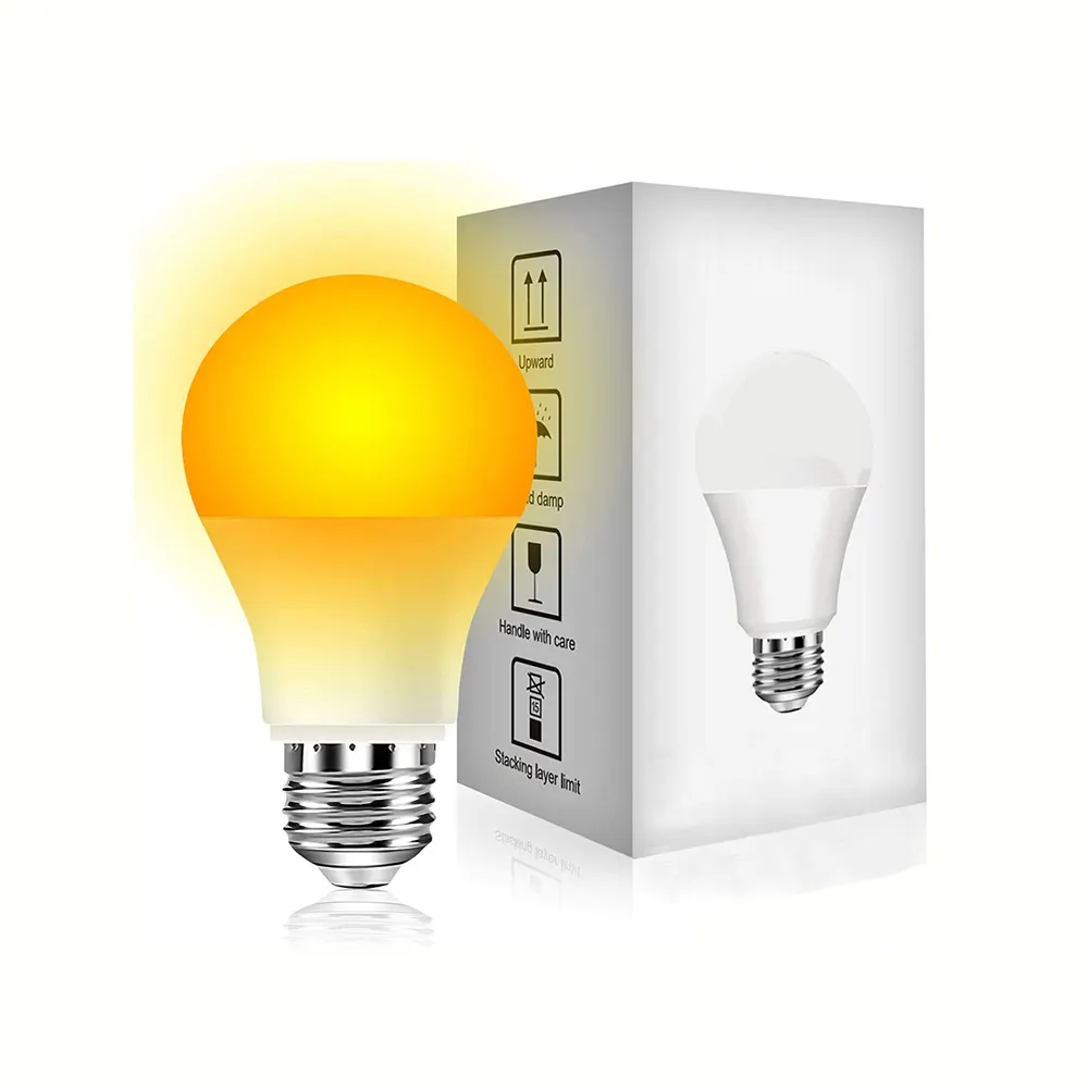 50W Equivalent Super Bright Eye Caring Amber E26 E27 LED light bulb