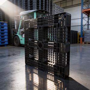 Palette en plastique noire à grille de 9 pieds de Guangdong Zhongshan, planche de stockage pour entrepôt, plateforme rectangulaire HCSJ002 - Product Image 2