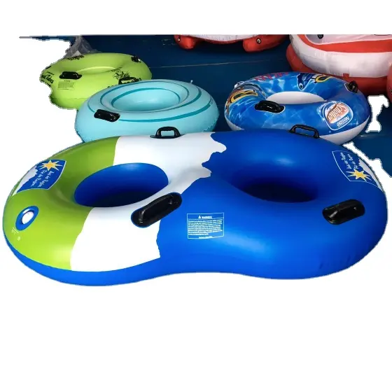 Светодиодная двойная буксируемая Снежная водная горка с ручками/Бостонский клапан