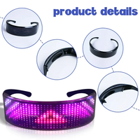 Vente en gros DIY Fun Doodles Lunettes à lumière LED Panneau d'affichage intégré IP65 SDK Affiche numérique Accessoires publicitaires pour