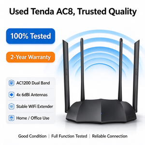 Versión Global <span class=keywords><strong>Router</strong></span> <span class=keywords><strong>WiFi</strong></span> Tenda AC8 5.0 AC1200M Usado, Compatible con IP6 POE TCP GSM, Doble Banda, Control Inteligente por APP, Cobertura Doméstica - Product Image 2