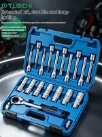 Jeu de 20 outils en acier au chrome-vanadium, clé à douille pour démontage et installation d'amortisseurs, automobile