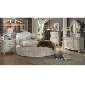 Longhao Furniture set camera da letto classica <span class=keywords><strong>l</strong></span> sofisticato coppia letto king size - Product Image 4