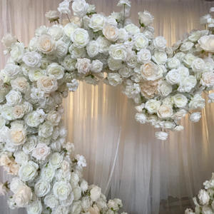 DKB Factory White champagne Colored Artificial <b>Flower</b> Arch - Product Image 3