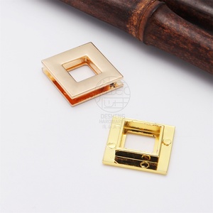 Square Metal <strong>Brass</strong> Garment Eyelets High-quality <strong>Curtain</strong> Eyelet <strong>Ring</strong> for Clothing Handbags Plating Technique - Product Image 4