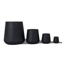 Buatan tangan Stackable Indoor taman tanaman beton besar Groot terinspirasi Fiberglass Pot bunga