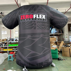 T-shirt publicitaire <span class=keywords><strong>gonflable</strong></span> surdimensionné pour <span class=keywords><strong>homme</strong></span>, personnalisé, imperméable, facile à installer, costume de match de football - Product Image 6