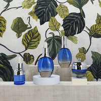 Flacon compte-gouttes de luxe 40 ml en verre dégradé avec bouchon doré, vide, pour sérum et huile essentielle, personnalisable avec logo, prix de gros usine