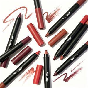 Velvet Lip Liner <b>Lipstick</b> Pen Matte Pencil Waterproof Long Lasting <b>Custom</b> Logo Vegan Lip Makeup - Product Image 3