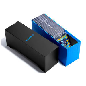 <span class=keywords><strong>Dalle</strong></span> de carte de boîte magnétique coulissante avec <span class=keywords><strong>mousse</strong></span> souple pour Baseball MTG Sport Card Slab Collection Supports de boîte en carton - Product Image 4