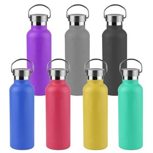 Bouteille isolée durable sans BPA 600ml Bouteille d'eau de sport à double paroi en acier inoxydable Fiole à vide Sublimation Thermique - Product Image 6