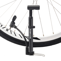 RIDERACE Tire Air Pump Bike Air Inflator Foot Portable Lightweight Hand Air Pumps for Schrader Presta Valve bicycle Accessories