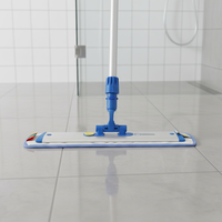 Serpillère en microfibre avec cadre en aluminium, antibactérienne, réutilisable, durable, haute absorption pour plafonds, fenêtres, maison/usage double