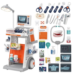 Juego de 26 Piezas de Juguetes Educativos de Plástico para Niños, Carrito Médico de <span class=keywords><strong>Doctor</strong></span> y Dentista - Product Image 1