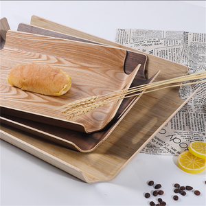Plateau de service rectangulaire en bois massif fait <span class=keywords><strong>à</strong></span> la main plateau <span class=keywords><strong>à</strong></span> gâteau d'affichage de <span class=keywords><strong>pain</strong></span> et de nourriture écologique plateau <span class=keywords><strong>à</strong></span> <span class=keywords><strong>pain</strong></span> en bois de forme ronde - Product Image 4
