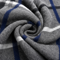 Écharpe de luxe chaude en cachemire pour l'hiver, motif écossais classique, idéale pour le bureau et les affaires
