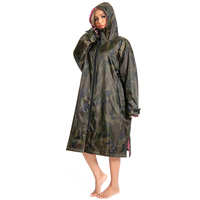 Haute qualité adulte Robe à langer à manches longues imperméable Surf Poncho chaud veste manteau avec capuche nageur polaire doublé bain Parka