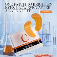 Mascarilla de Ojos en Láminas con Vitamina C, Hidratante, Reduce la Sequedad y las Líneas Finas, Iluminadora