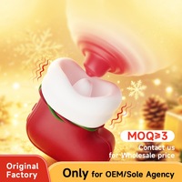 Vibrateur de Noël en forme de chaussette, rechargeable par USB, étanche et écologique
