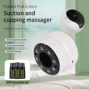 Портативный беспроводной массажер Гуаша 2025 с вакуумным присоской, электрический массажер для баночного массажа, устройство для скребкового массажа тела с подогревом - Product Image 2