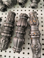 Colliers en fonte pour balustre d'escalier en fer forgé ou raccords de fixation de garde-corps de balcon