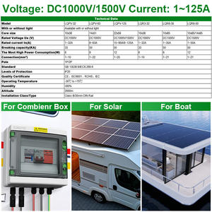 Base <span class=keywords><strong>de</strong></span> Portafusibles <span class=keywords><strong>de</strong></span> CC Solar CNLonQ DC1000V 125A con Indicador, Compatible con <span class=keywords><strong>Fusibles</strong></span> <span class=keywords><strong>de</strong></span> 22x58mm para <span class=keywords><strong>Caja</strong></span> Combinadora <span class=keywords><strong>de</strong></span> Energía Fotovoltaica - Product Image 2