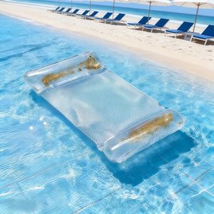 Flotador Inflable Transparente de PVC con Lentejuelas, 130x70cm, Hamaca Flotante para Piscina para Adultos - Product Image 4