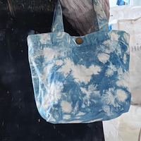 Sac fourre-tout en toile personnalisé en gros, imprimé sur mesure, sans AZO, motif lettres, dégradé, teinture Tik, coton lourd, sac de plage, collège, personnalisé