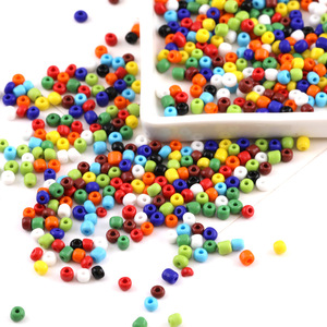 Cuentas de cerámica de 4mm, cuentas redondas de color sólido sueltas para hacer pulseras, accesorios de joyería DIY - Product Image 1