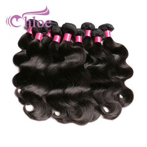 Extensiones de Cabello Humano Virgen Baratas al por Mayor, Ondulado Natural, Cabello Indio Crudo, Cutícula Alineada, <span class=keywords><strong>Doble</strong></span> Trama - Product Image 1