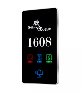 Panneau de sonnette <span class=keywords><strong>moderne</strong></span> à lumière LED pour hôtels touchant la plaque de porte d'<span class=keywords><strong>interphone</strong></span> en métal avec numéro de chambre - Product Image 5