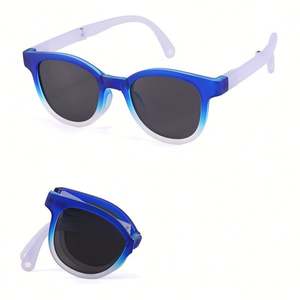 Lunettes de soleil pour enfants à monture dégradée TR90, nouvelle mode 2025, UV400, pliables, polarisées - Product Image 5