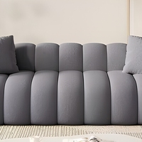 Sofá Seccional Multifuncional Moderno para Sala de Estar, Muebles de Salón, Estilo Lujoso Color Crema