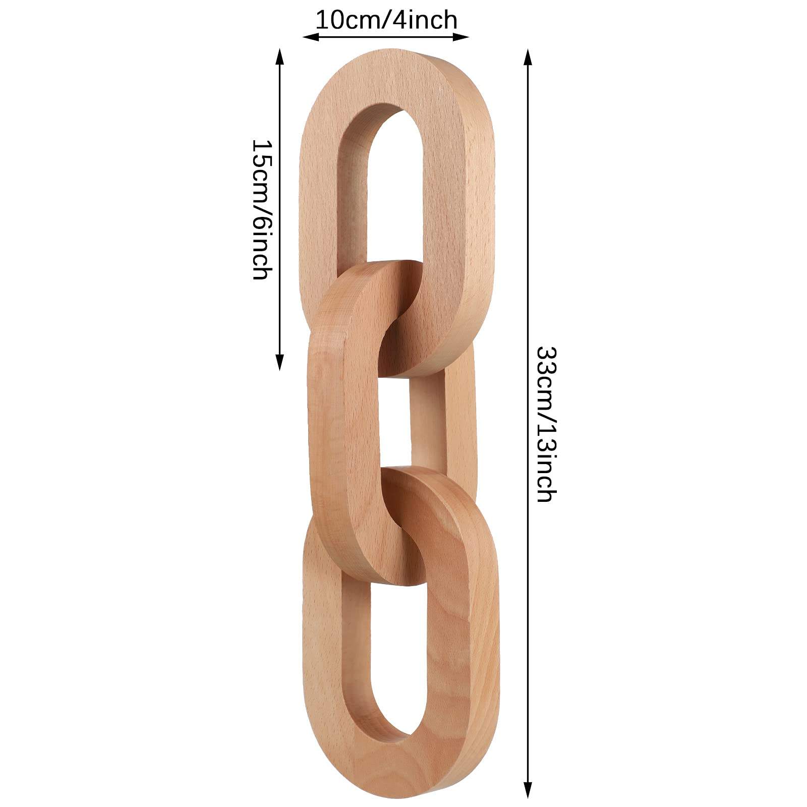 Three-ring Wood Chains