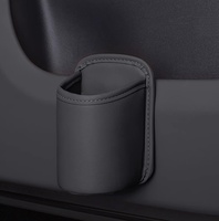 Kits d'intérieur de voiture en cuir de luxe Micora : porte-gobelet latéral à suspendre, boîte de rangement, support de téléphone, poubelle pour boisson, support de siège arrière