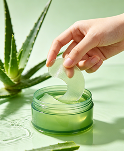Patchs pour les yeux à l'acide hyaluronique et à l'aloe vera OEM/ODM, anti-poches, réparateurs, atténuent les cernes et les taches brunes. - Product Image 3