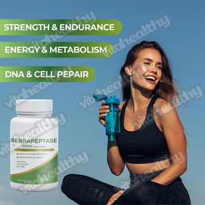 Vitahealthy OEM/ODM プライベートラベル工場供給 セラペプターゼ酵素カプセル 60粒 体の健康をサポート - Product Image 2