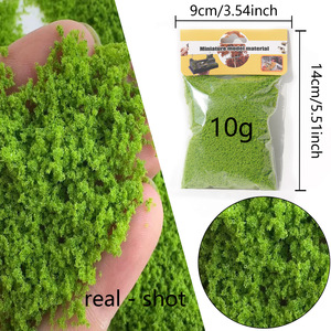 木と葉付きプラスチックミニチュア砂テーブルモデルセットDIY手作りクラフト材料1:64スケール - Product Image 2