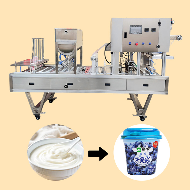 Industrial Filling and Sealing Machine specialized Automatic Water Liquid Filling Machine and Cup Automatic Can Sealing Machine