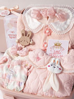 Ensemble de vêtements pour bébé rose, tenue de pleine lune, cadeau, motif uni, ensemble cadeau pour nouveau-né