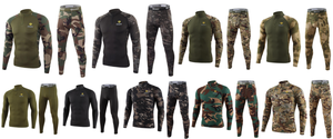 Completo Intimo Termico Mimetico FG Camo ESDY 173 per <span class=keywords><strong>Uomo</strong></span>, Abbigliamento Invernale in Pile per Sport all'Aperto e Ciclismo - Product Image 6