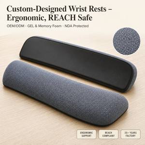 Repose-poignets en mousse à mémoire de forme, antidérapant, ergonomique, support pour <span class=keywords><strong>clavier</strong></span> et souris, confort pour le bureau à domicile, tapis de poignet pour bureau - Product Image 1