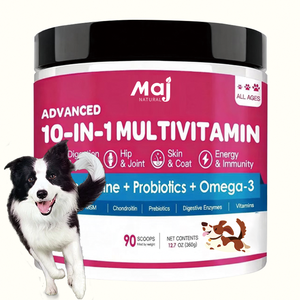Suplemento Multivitamínico en Polvo 10 en 1 para Mascotas OEM, Apoya la Salud de las Articulaciones, la Piel, el Corazón y el Intestino con Glucosamina y Probióticos para Perros - Product Image 1